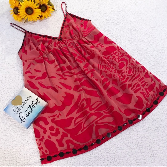 Nicole Miller embellished cami top - Picture 2 of 7